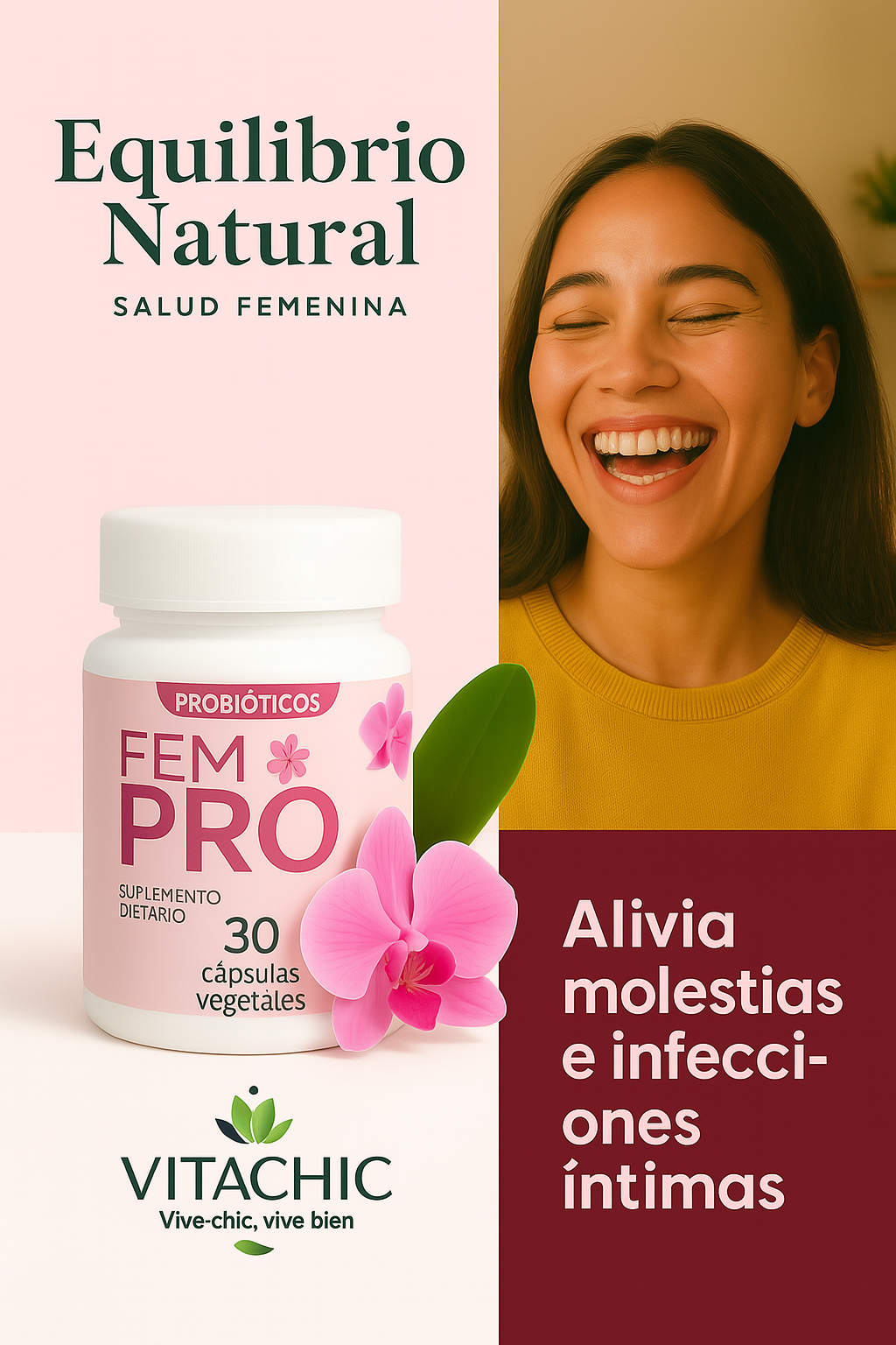 🌸FEMPRO™  Probioticos Femeninos - Equilibra tu cuerpo naturalmente